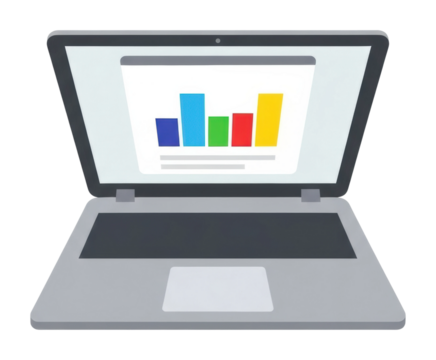 Digital overview of business growth trends and data visualization isolated on transparent background - Powered by Adobe