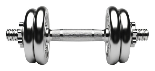 Weightlifting exercise equipment gym dumbbell fitness isolated on transparent background