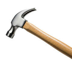 Hammering action with a tool workshop isolated on transparent background