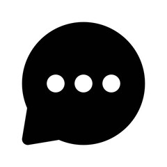 Fototapeta premium Chat Icon – Messaging & Communication UI Vector