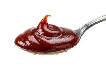 Dipping delicious fried foods in tomato sauce kitchen food culinary isolated on transparent background