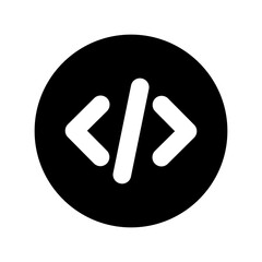 Coding Icon &ndash; Programming Code Development UI Vector