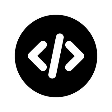 Coding Icon &ndash; Programming Code Development UI Vector