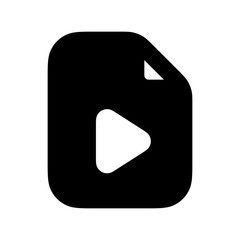 Video file icon vector UI