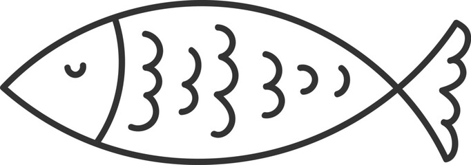 Fish With Scales Scandi Doodle