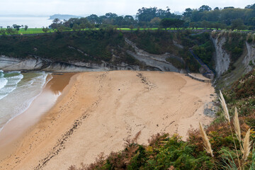 Spectacular rugged coastline, near Santander, Asturias, Spain