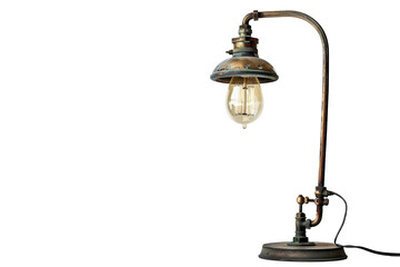 Naklejka premium Classic Metal Table Lamp Inspired by Industrial Design