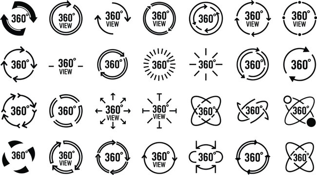360 Degree View Icons