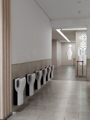 Public toilet and washroom entrance