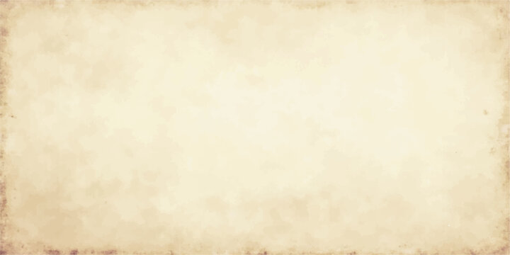 Blank vintage parchment with a stained brown grunge texture creates an aged antique paper background for retro sepia design material