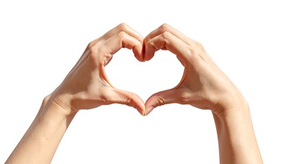 Hands Forming Heart Shape Gesture.