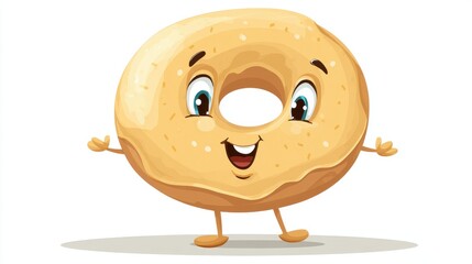 Cartoon Donut Character