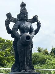 Statue of Mother Kaveri at Mukkombu Dam (Upper Anaicut) in Tiruchirappalli district, Tamil Nadu.