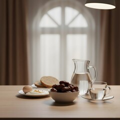 Traditional iftar meal table during Ramadan