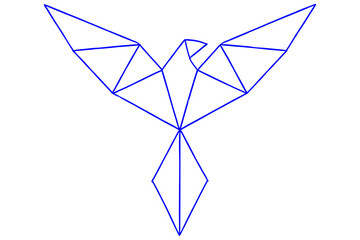 abstract Dove bird,
Polygonal Dove, Geometric Bird Art Vector