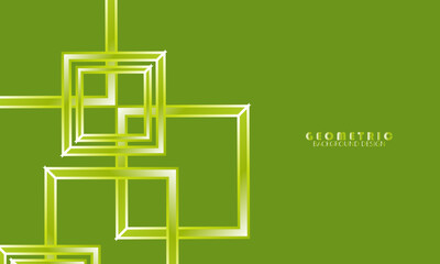 Modern abstract square bright green gradient overlap geometric background. Cool pattern with simple style background. Suit for bussines, banners
