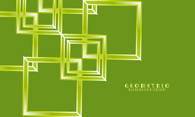 Modern abstract square bright green gradient overlap geometric background. Cool pattern with simple style background. EPS10, WEBSITE