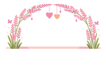 A pink lavender wall decorated with a white backdrop and warm lighting for a front‑view product display, created from