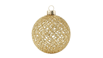 Elegant golden ornament with intricate design isolated on white background