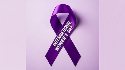 Purple awareness ribbon for alzheimer and health support
