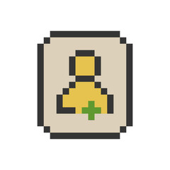 add contact icon pixel art