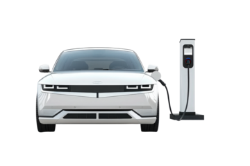 Advanced Electric Sedan Representing Smart Mobility