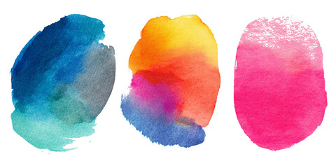 Abstract watercolor paint background set with colorful brush strokes splash. colorful watercolor set artistic ink texture and creative vector design.