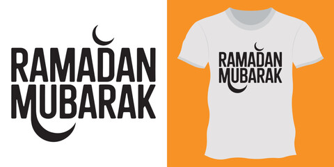 Ramadan kareem. Cute hand drawn doodle lettering quote. Lettering for t-shirt design, mug print, bag print, clothes fashion. 100% hand drawn vector image.