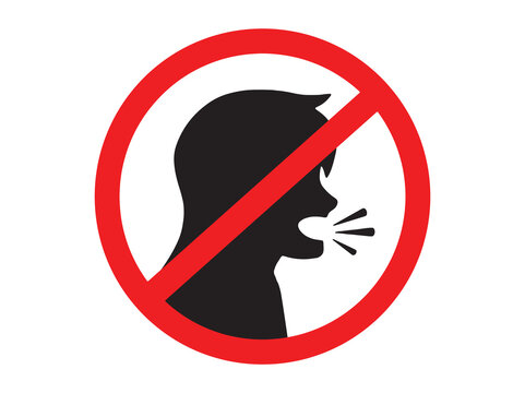 Do Not Make Loud Noise Sign Illustration
