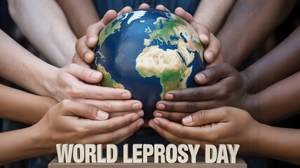 Hands united for world leprosy day