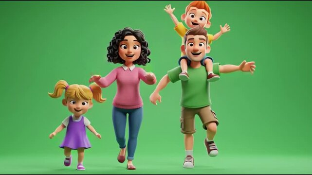 cartoon character family