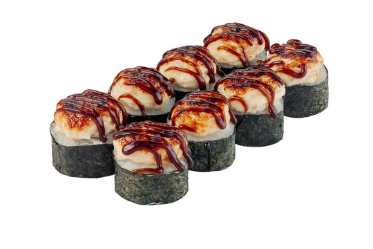 Canada Grill Unagi isolated on white background.