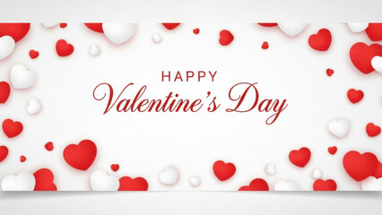 Happy valentine's day greeting card isolated on white background isolated on white background