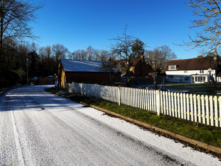 An English Village in the winter