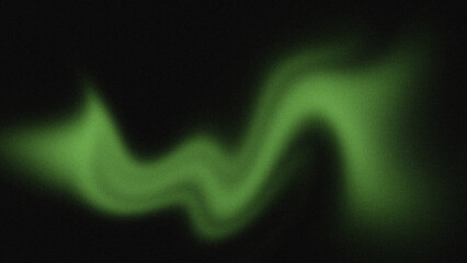 Green abstract background design, has an artistic grainy or noise texture with the contrast of a dark black background.