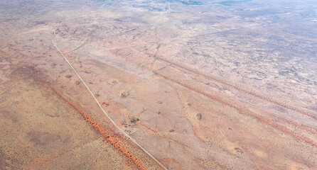 farm on M41 road in barren Kalahari, near Hoachanas, Namibia