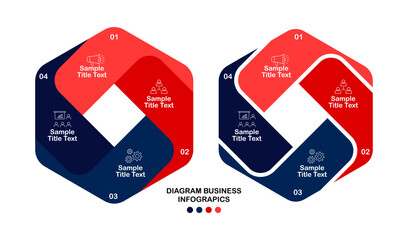 Vector arrow element for infographic 4 step set. Template for cycling diagram, graph, presentation. Business concept with 4 options, parts, steps or processes. vector eps