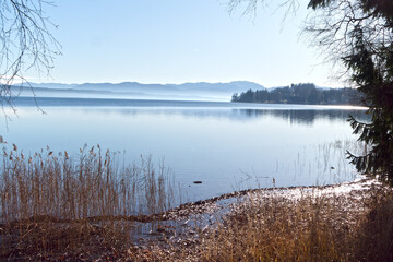 Ufer des Starnberger Sees im Winter