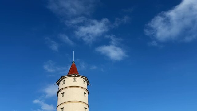 Old water tower in the German town