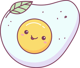 Egg Yolk Kawaii With Smile