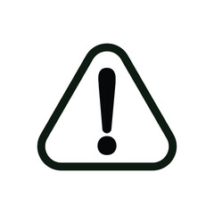 Warning icon design template isolated illustration