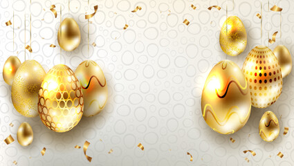 golden egg with a key