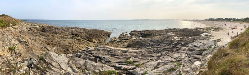 une promenade au long de la c&ocirc;te &agrave; Combrit en Bretagne Cornouaille Finist&egrave;re France