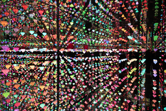 Moco Museum in Amsterdam. abstract background