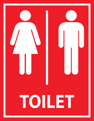 Toilet Sign Sticker Men & Women Washroom Symbol Victor Element
