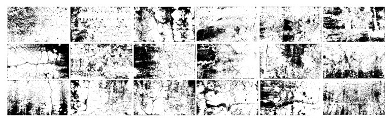 Grunge overlay texture. Old dirty concrete background with cracks and scratches. Distressed grainy surface. Vintage urban backdrop. Scraped and stained design element. Vector illustration.