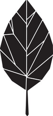 stylized leaf silhouette
