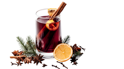 mulled wine with spices