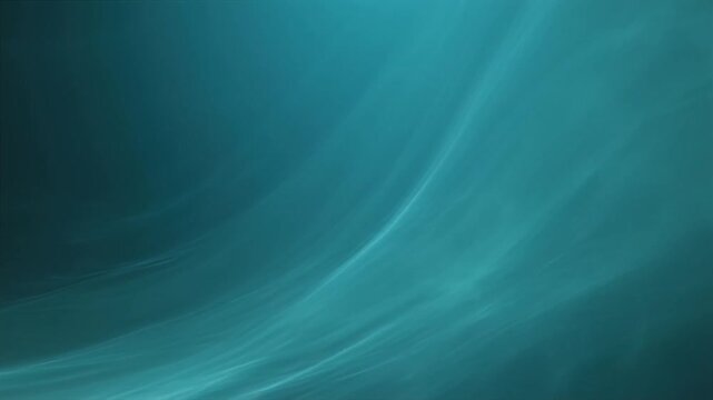 Green and blue abstract background wallpaper design with flowing curved line pattern that flows smoothly like the movement of ocean waves or soft silk waving in harmony of colors illustration art