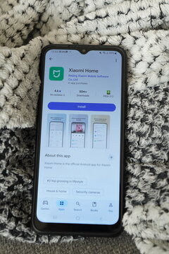 Xiaomi Home app displayed on a smartphone screen showing smart home device control interface